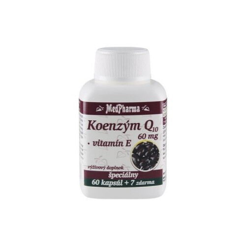 MedPharma Coenzym Q10 60mg tobolky s koenzýmom Q10 67 cps kúpite na Benulekaren.sk