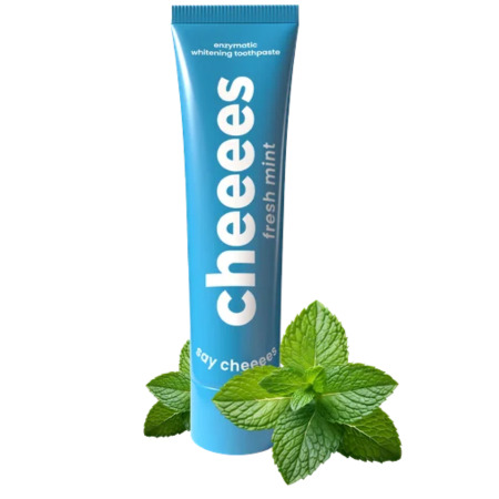 CHEEEES Fresh mint zubná pasta enzymatická bieliaca 60 g