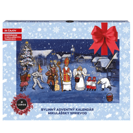 LEROS Bylinný adventný kalendár sprievod 6 24 druhov čajov 1 x 1 set
