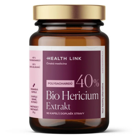 HEALTH LINK BIO hericium extract 40% polysacharidov 90 kapsúl