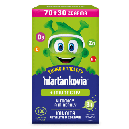 WALMARK Marťankovia s Imunactivom 70+30 cmúľacích tabliet zadarmo