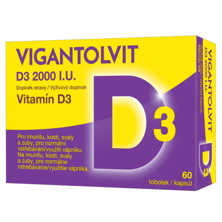 VIGANTOLVIT D3 2000 IU 60 kapsúl