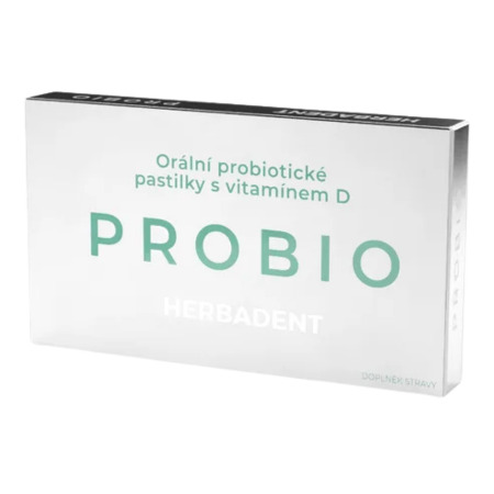 HERBADENT Probio pastilky s vitamínom D pre ústnu dutinu 1 x 20 ks