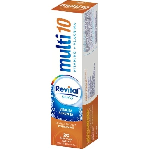 E-shop REVITAL Multi 10 vitamínov + vláknina 20 šumivých tabliet