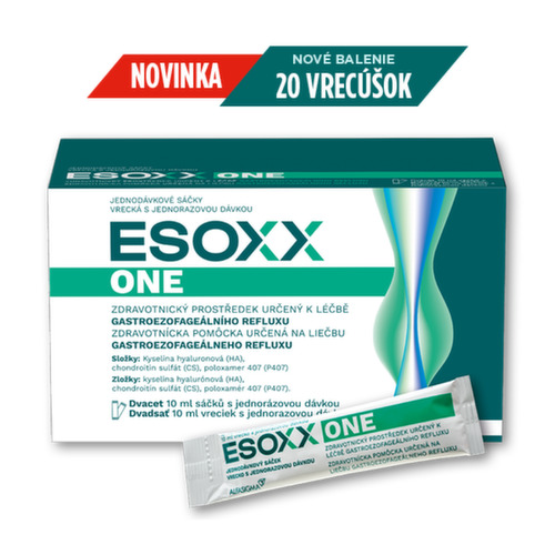 Esoxx One ESOXX® ONE roztok na pálenie záhy a reflux jednorazové vrecká 10 ml x 20 ks