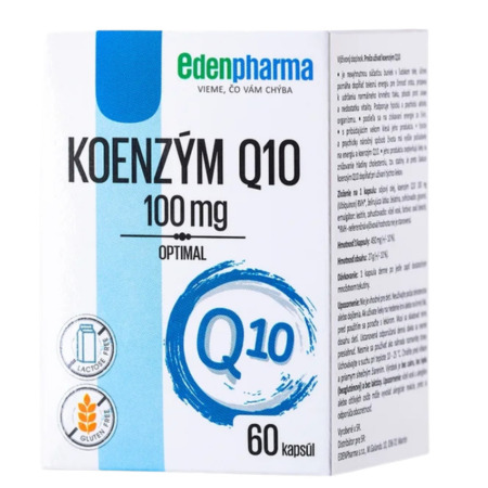 EDENPharma EDENPHARMA Koenzým Q10 100 mg optimal výhodné balenie 60 + 60 kapsúl