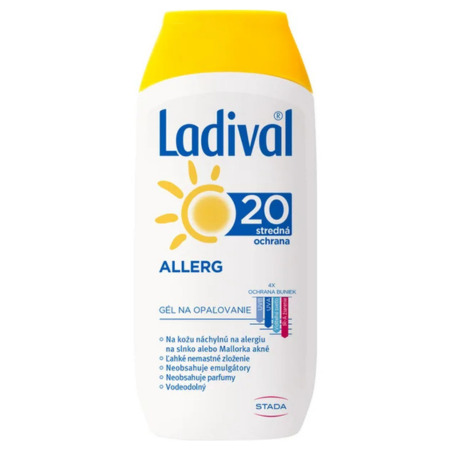 LADIVAL LADIVAL Allerg OF 20 gél na opaľovanie 200 ml