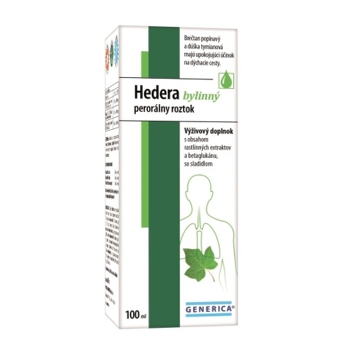 E-shop GENERICA Hedera bylinný perorálny roztok 100 ml