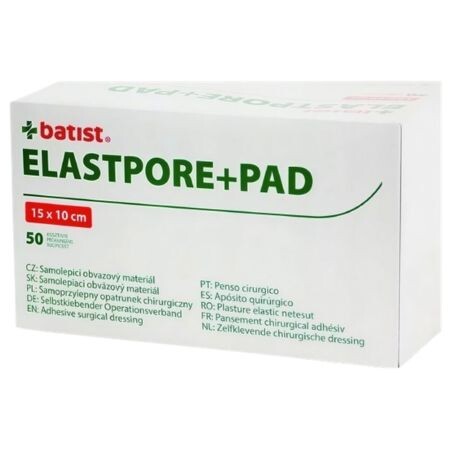 BATIST ELASTPORE+PAD sterilné krytie 10 cm x 15 cm 50 ks