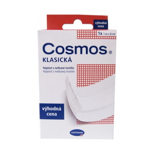 E-shop COSMOS Klasická náplasť z netkanej textílie 1 m x 6 cm 1 kus