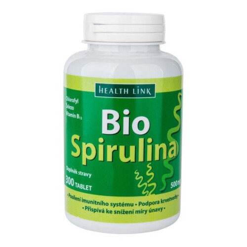 E-shop HEALTH LINK Spirulina Bio 500 mg 300 tabliet