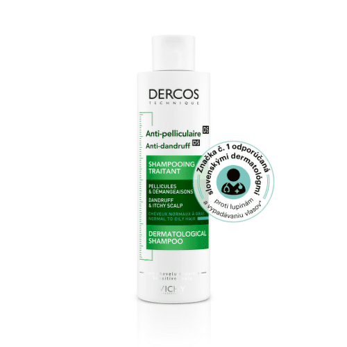 E-shop VICHY Dercos šampón proti lupinám pre normálne až mastné vlasy 200 ml