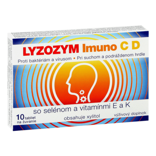 E-shop LYZOZYM Imuno C, D so selénom a vitamínmi E a K 10 živacích tabliet