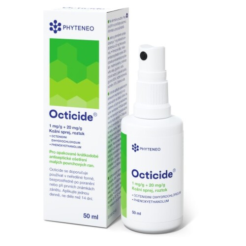 E-shop OCTICIDE 1 mg/g + 20 mg/g dermálny roztokový sprej 50 ml