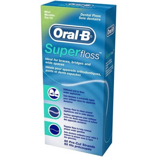 ORAL B super floss mint zubná niť 50 ks