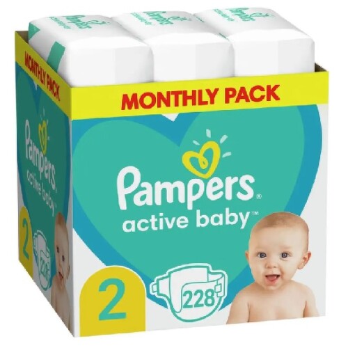 E-shop PAMPERS Active baby 2 228 ks
