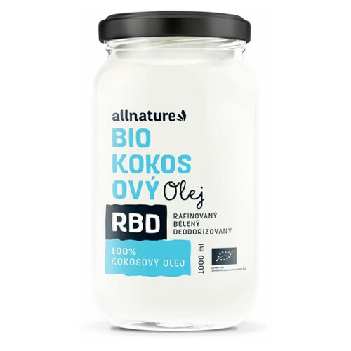 E-shop ALLNATURE Bio kokosový olej RBD bez vône 1 l