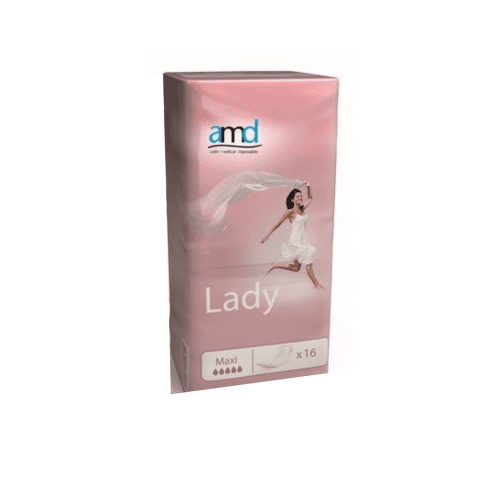E-shop AMD Lady maxi inkontinenčné vložky pre ženy 8,5 x14,1 cm nasiakavosť 800 ml 16 ks