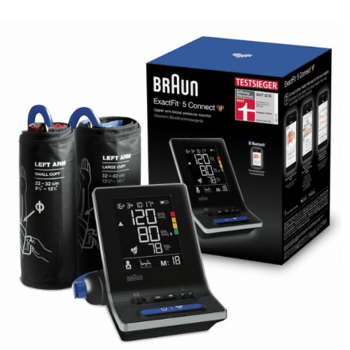 E-shop BRAUN 6350 Exactfit 5 connect BUA tlakomer ramenný s bluetooth a dvoma manžetami 1 kus