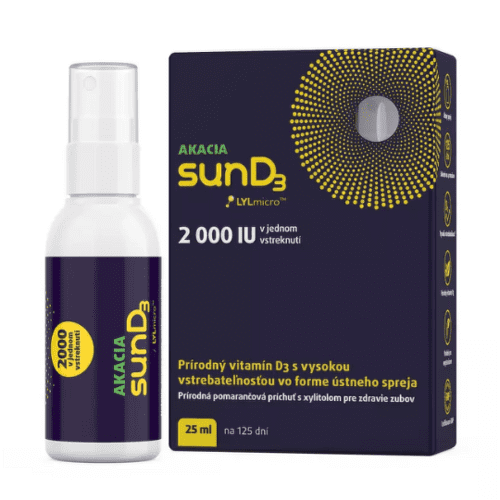E-shop AKACIA SunD3 2000 IU ústny sprej pomarančová príchuť 25 ml