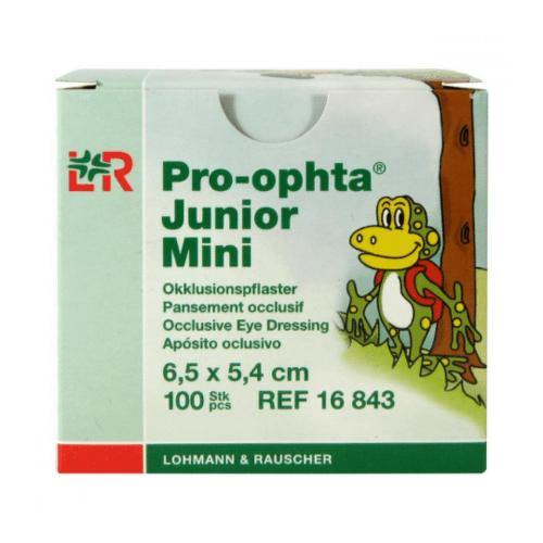 E-shop PRO-OPHTA Junior mini očné krytie 6,5 x 5,4 cm 100 ks