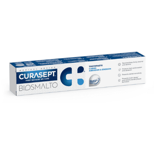 E-shop CURASEPT Biosmalto c.a.e. zubná pasta proti zubnému kazu abrázii a erózii 75 ml