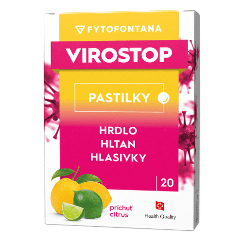 E-shop FYTOFONTANA Virostop pastilky na cmúľanie príchuť citrusová 20 ks