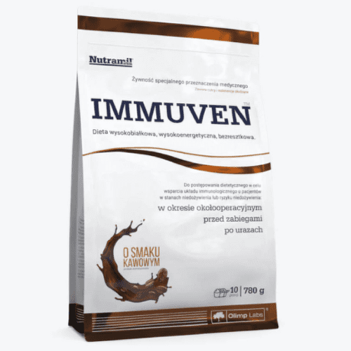 E-shop NUTRAMIL Immuven kávová príchuť výživovo kompletná potravina prášok 10 porcií 780 g