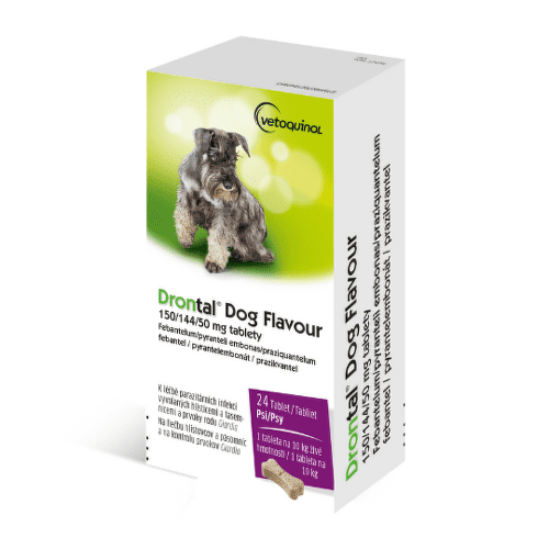 E-shop DRONTAL Dog flavour 150/144/50 mg 24 tabliet