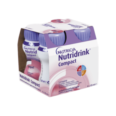 E-shop NUTRIDRINK Compact jahodová príchuť 4 x 125 ml