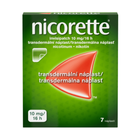 E-shop NICORETTE Invisipatch 10 mg/16 h transparentná náplasť 7 ks