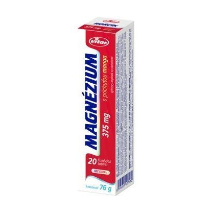 VITAR Magnézium mango 375 mg šumivé tablety 20 ks kúpite na Benulekaren.sk