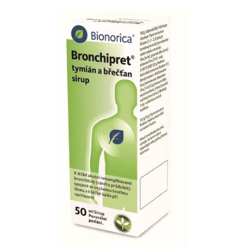 BRONCHIPRET Sirup s tymianom a brečtanom 50 ml