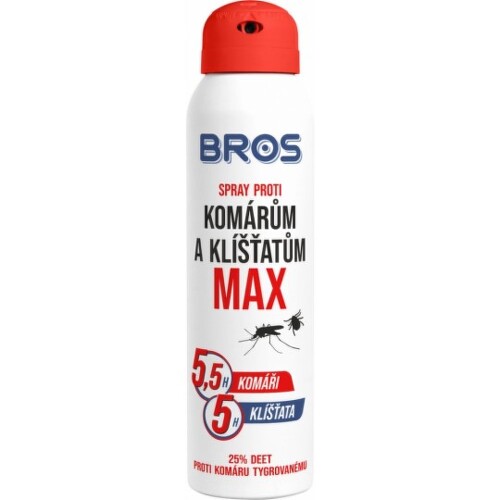 BROS spray proti komárom a kliešťom MAX 90ml