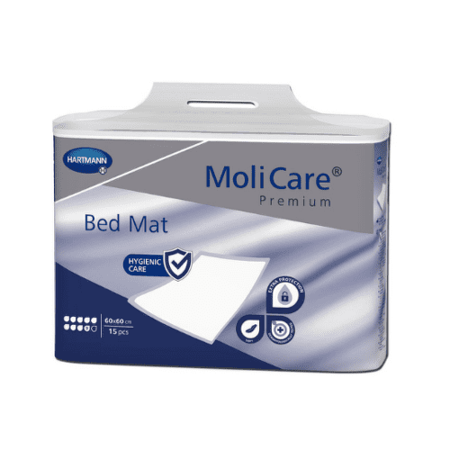 MOLICARE Premium bed mat 9 kvapiek 60 x 60 cm absorpčné podložky 15 ks kúpite na Benulekaren.sk