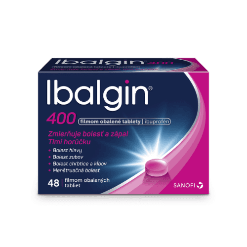 Ibalgin Ibalgin 400 mg filmom obalené tablety na zníženie horúčky a tlmenie bolesti 48 tbl kúpite na Benulekaren.sk
