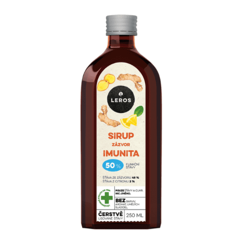 LEROS Sirup zázvor imunita 250 ml