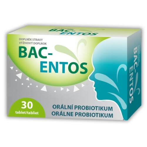 Bac-Entos Bac-Entos orálne probiotikum tablety na doplnenie mikroflóry krku, ústnej dutiny a stredoušia 30 tbl kúpite na Benulekaren.sk