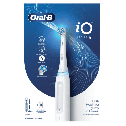 ORAL-B iO series 4 white elektrická zubná kefka + držiak + puzdro set kúpite na Benulekaren.sk