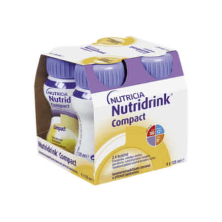 NUTRIDRINK Compact banánová príchuť 4 x 125 ml