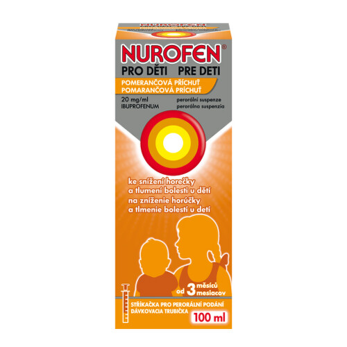 NUROFEN Sirup pre deti s pomarančovou príchuťou 100 ml