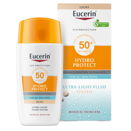 EUCERIN Sun Hydro Protect Fluid na opaľovanie svetlý SPF 50+ 50 ml