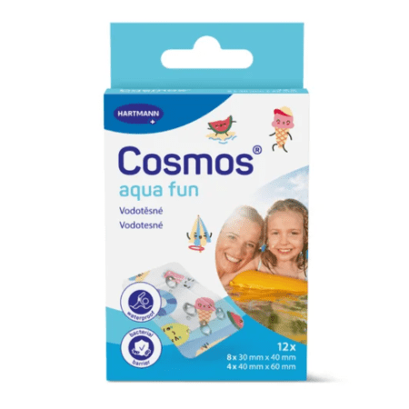 COSMOS Aqua Fun, vodeodolná násplasť na rany (2 veľkosti) 12 ks kúpite na Benulekaren.sk