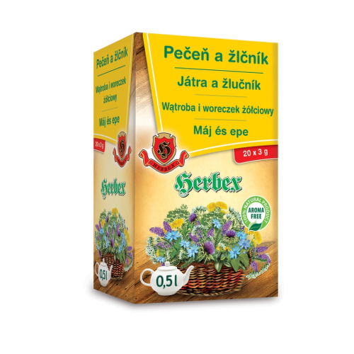 HERBEX Pečeň a žlčník 20 x 3g