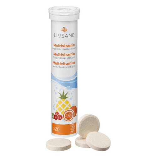 LIVSANE Multivitamín tropické ovocie 20 šumivých tabliet kúpite na Benulekaren.sk