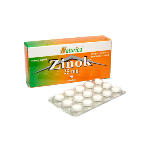 Naturica ZINOK 25 mg 60 tabliet kúpite na Benulekaren.sk