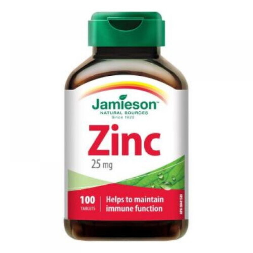 Jamieson Zinc 25 mg tablety na podporu imunitného systému, pre krásnu pleť a nechty 100 tbl kúpite na Benulekaren.sk