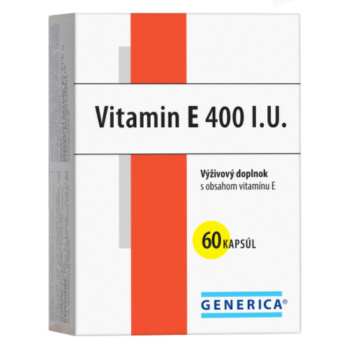 GENERICA Vitamín E 400 I.U. 60 kapsúl