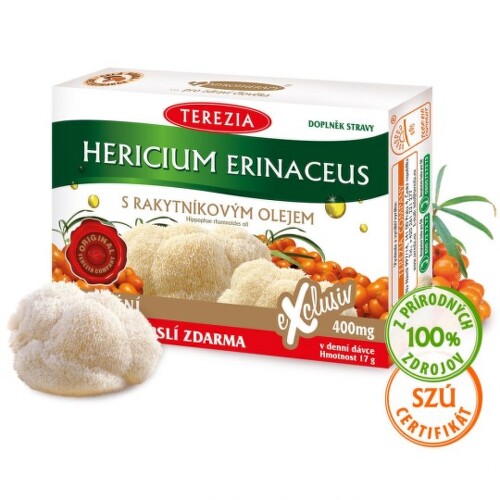 Hericium Erinaceus s rakytníkovým olejom 60 kapsúl kúpite na Benulekaren.sk
