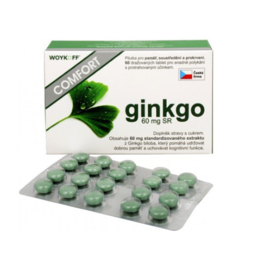 ginkgo COMFORT 60 mg SR - Woykoff na udržanie správnych duševných funkcii, 60ks kúpite na Benulekaren.sk